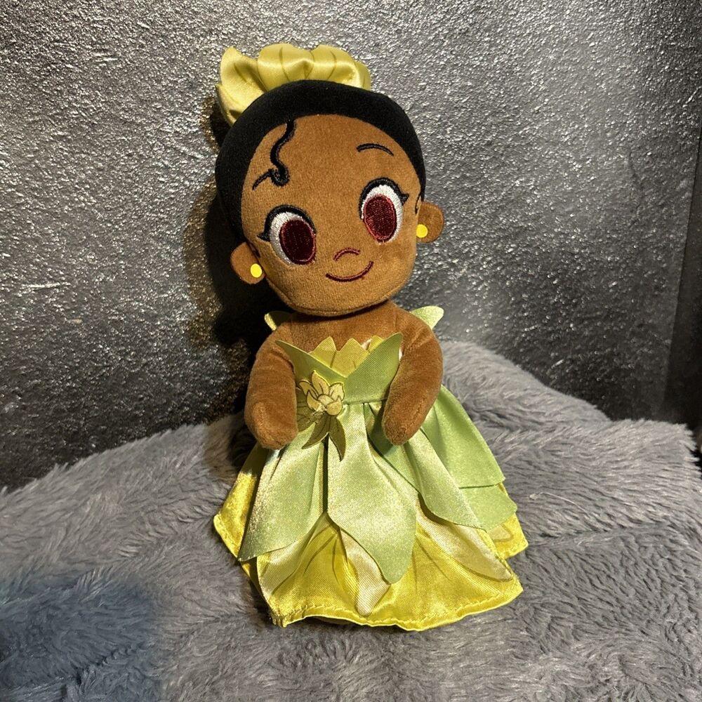 RARE nuiMOs Tiana Princess Disney Parks Retired Poseable Plush Doll No Shoes